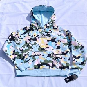 Adidas hoodie girls size 16 colorful camouflage sweatshirt